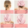 thumbnail image 4 of Guardoinrt Wide Application Cap For Hair Protection Smooth Line Comfortable Silk Sleeping Bonnet Sleeping Cap Navy 1Set, 4 of 6
