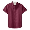 thumbnail image 5 of Port Authority Ladies Short Sleeve Easy Care Shirt-5XL (Burgundy/Light Stone), 5 of 6
