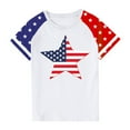 thumbnail image 4 of GERsome Boys Girls 4th of July Tshirts Short Sleeve Shirts for Unisex Kids Summer Patriotic Tshirts Kids American Flag T-Shirts, 11-12 Years, 4 of 4