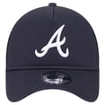 thumbnail image 2 of Men's New Era Navy Atlanta Braves 9FORTY A-Frame Trucker Adjustable Hat, 2 of 6