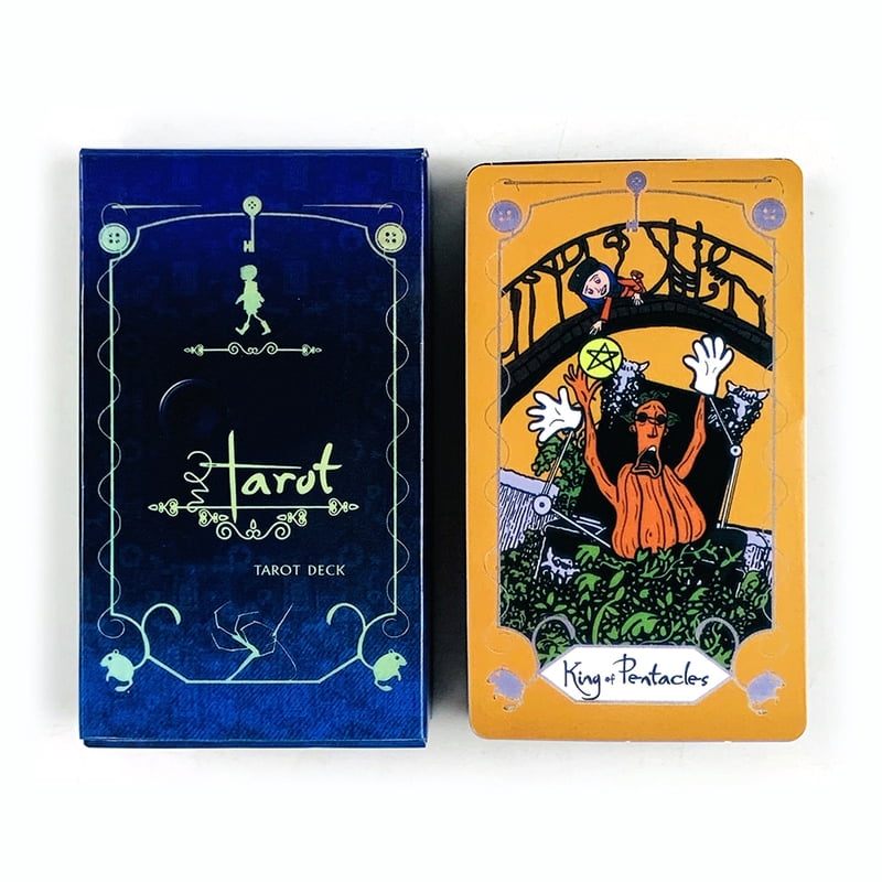 New Tarot Cards A 78 Pcs Tarot Deck The Key That Opens The Door To The Coraline World, Great For Meditation & Party Games