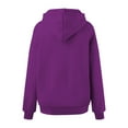 thumbnail image 7 of Yuannlog Women Sweatshirts Casual Hooded Sweatshirts Soft Comfortable Pullover Hoodies Basic Loungewear Lightweight Athletic Tops, 7 of 7