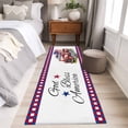 thumbnail image 5 of 4th of July Washable Area Rug 2 x 6 ft God Bless USA, Soft Non Slip Rugs Stain Repellent Indoor Felt Carpet for Living Dining Room Bedroom Home Office, 5 of 9