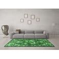 thumbnail image 3 of Ahgly Company Indoor Rectangle Animal Emerald Green Traditional Area Rugs, 2' x 5', 3 of 4