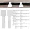 thumbnail image 1 of Uxcell 100-Pack Ataduras de Cable de Gancho y Bucle, 3.5 x 1.1 Pulgadas Organizador de Cables Autoadhesivo Ajustable para Escritorio [Blanco], 1 of 7