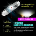 thumbnail image 4 of Alla Lighting 41mm 578 211-2 LED Bulbs CAN-Bus Festoon, 6000K Xenon White Interior Lights Map Lights, Dome Lights, Trunk Lights, Door Lights Super Bright 12V 212-2 6413 6429, 4 of 10