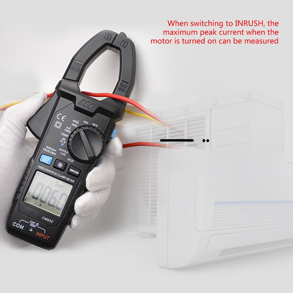 MOMOJIA Upgraded Digital Clamp Meter High Accuracy Multimeter with LCD Backlight NCV