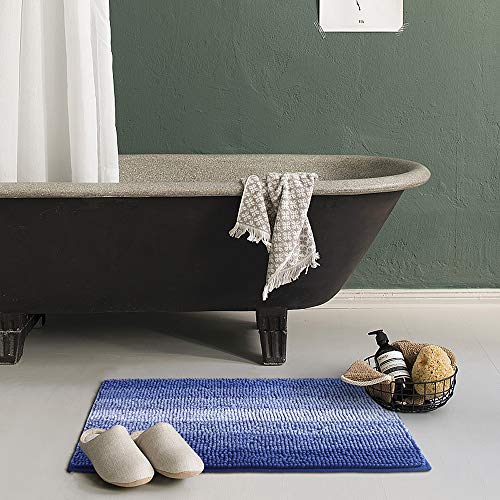 Bathroom Rugs Throw Rug COSY HOMEER Made of 100/% Polyester Extra Soft and Non Slip Bathroom Mats Specialized in Machine Washable and Water Absorbent Shower Mat,28x18 Inch,Black