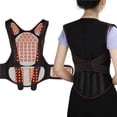 thumbnail image 2 of Soothing Back Support Belt Self-heating Back Support Waist Brace 108pcs Magnets 5pcs Detachable Shaping Plates Back Posture Vest XL, 2 of 9