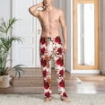 thumbnail image 4 of KLL Mens Pajama Pants for Men,Mens Lounge Pants,Funny Gifts for Men,Men's Pajama Bottoms-Lilies Flowers, 4 of 5