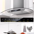 thumbnail image 4 of Campana Extractora de Pared 91cm | Convertible Ducted/Ductless | Panel Táctil y por Gestos | Extracción 25.5 m³/min | Acero Inoxidable | 2 Luces LED, 4 of 6