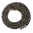 thumbnail image 4 of 1 fila de 60 cm, collar con adornos de cristal, diamantes de imitación, cadenas estilo hiphop, collares (negro), 4 of 5