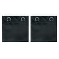 thumbnail image 4 of MDS Blackout Curtains for Living Room and Bedroom Thermal Insulated Grommet Room Darkening Draperies 1 Panel (Black 42x84), 4 of 7