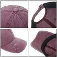 thumbnail image 5 of Toptie Vintage Washed Cotton Distressed Baseball Cap Dad Hat Adjustable Low-Profile Polo Hat-Blue, 5 of 5