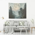thumbnail image 2 of Yayeee Tapestry Wall Hanging for Bedroom 80" x 60" Living Room Home Wall Art Decor, Moon and House, 2 of 7