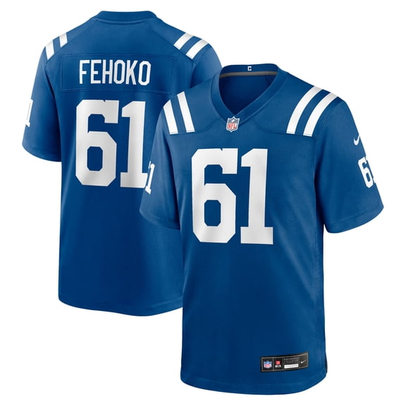 Men's Nike Viliami Fehoko  Royal Indianapolis Colts Team Game Jersey