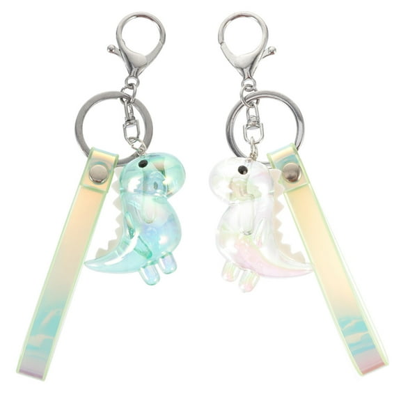 WHAMVOX 2Pcs Dinosaur Keychain Dinosaur Chain Cute Keychain Key For Friends