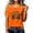 A211 Orange, variant on Yuncity Womens Shirts Halloween Pumpkin Graphic Print Tees Summer Fall V Neck Baseball Short Sleeve T-Shirts Casual Loose Fashion Tshirt Size L Green