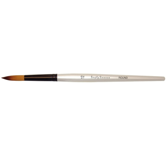 Robert Simmons Simply Simmons Short Handle Brush, Round, 12