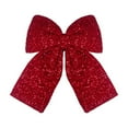 thumbnail image 2 of Wzzjkit Velvet Christmas Bows for Christmas Tree, Christmas Tree Bows Ribbon Ornaments for Christmas Decor, Tree Topper Wreath Bows for Home Decor Indoor Outdoor Decoration, 2 of 7