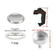 thumbnail image 1 of Espresso Coffee Moka Pot Replacement Parts Handle,Gasket Seal,Funnel,Filter, 1 of 6