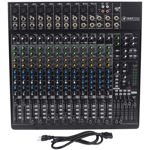 Mezclador Mackie 1642VLZ4 de 16 canales con 10 preamplificadores de micrófono Onyx