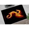 thumbnail image 2 of Black Rug, Cute Rugs, 3D Printed Rug, Dragon Rug, Fire Dragon Rug, Machine Washable Rugs, Salon Rug, Animal Rugs, Kitchen Rug, Cool Rug, 1.7'x2.3' - 50x70 cm, 2 of 8