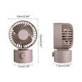 thumbnail image 5 of LAIQIEN 2 Speeds Desktop Table Oscillating Fan Rotation Strong Wind Quiet USB Powered Personal Fan for Home Desktop Office Table, 5 of 20