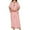 Pink, variant on Elegant Women's Embroidered Pullover Dress Robe Long Sleeve Abaya for Daily Wear