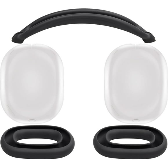 AirPods Max Protective Kit, Headband Case + TPU Case Protector + Silicone Eartips Cover, Sweatproof, Easily Washable, Anti-Scratch Accessory