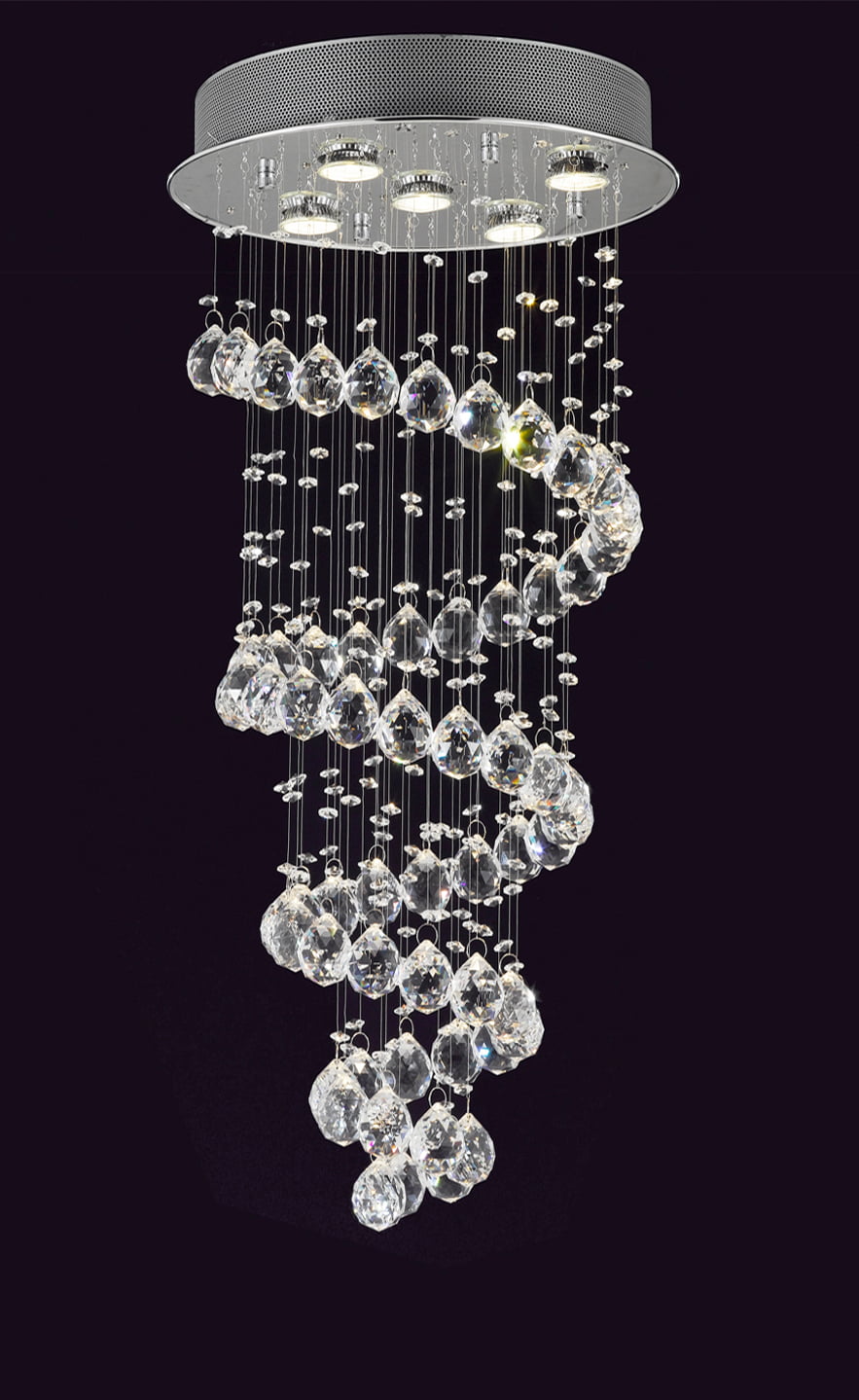 modern glass ball chandelier