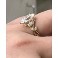thumbnail image 2 of 2.6 ct Marquise Diamond Yellow Gold Engagement Ring, Nature Inspired Vine Leaf Setting with Marquise Side Stones, Unique Bridal Jewelry, 2 of 5
