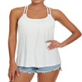 thumbnail image 1 of CHOK Camisoles à Soutien-Gorge Intégré pour Femmes, Bretelles Spaghetti Ajustables, Débardeur Sans Manches, Hauts d'Été, 1 of 6