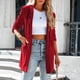 thumbnail image 3 of Chaqueta de terciopelo informal para mujer Abrigo elegante de salón de moda informal Kuymtek Rojo T XXL para Mujer, 3 of 6