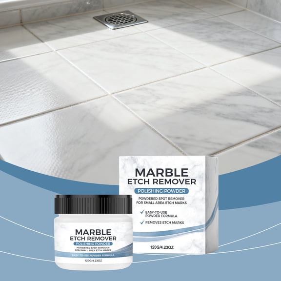 Stone Polishing Powder Floor Restorer, Scratch Removal Gloss Boost Crystal Protection, Marble Tile Polisher for Home Hotels and Malls