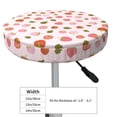 thumbnail image 4 of Lsque Hand Drawn Strawberry Round Bar chair cushion covers Velvet Fabric Premium Comfort Protects from Scratches and Stains for 14-17 Inch Chair- 14 inch, 4 of 7