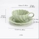 thumbnail image 2 of Taza de café refinada, taza de té de la tarde, plato Dim Sum, juego de tazas y platos exquisitos de cerámica, 2 of 4