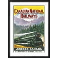 thumbnail image 2 of Art.com Canadian National Railways Poster Showing a Steam Engine Train in Canada Photographic Print, Black Frame Wall Art, 17" x 23", 2 of 5