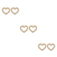thumbnail image 4 of Sonducket Paquete de 2 pendientes para mujer, diseño de nudo de bambú, elegancia, moda, chica con estilo, orejas colgantes, gotas para las W72464 en forma de corazón 3Conjunto, 4 of 6