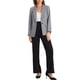 thumbnail image 2 of BLAZERS CHIC PARA MUJER INSPIRADOS, Con solapa muesca, de manga larga, con un botón, blazer de cuadros en blanco y negro, talla S, 2 of 6