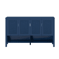 thumbnail image 6 of Hassch Sideboard Buffet Cabinet with 4 Doors, Storage Cabinet with Adjustable Shelves, Farmhouse Credenza Coffee Bar Cabinet for Living Room, Hallway, Kitchen, Navy Blue, 6 of 10