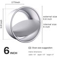 thumbnail image 2 of 2PCS Aluminum Round Cake Pan with Removable Bottom Push Pan Bakeware Round Cheesecake Pan Chiffon Cake old 6 inch, 2 of 8