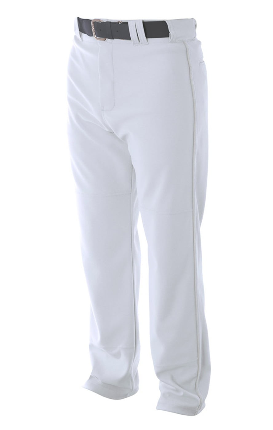 A4 ProStyle Open Bottom Baseball Pant WHITE L