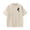 Beige, variant on T Shirt Men Black Rose Vintage Washed Oversized Double Side Graphic Print Streetwear Tee