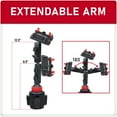 thumbnail image 6 of Tuff Tech Extendable Cup Mount Phone Holder for Cars, Trucks, and SUVs, 6 of 11
