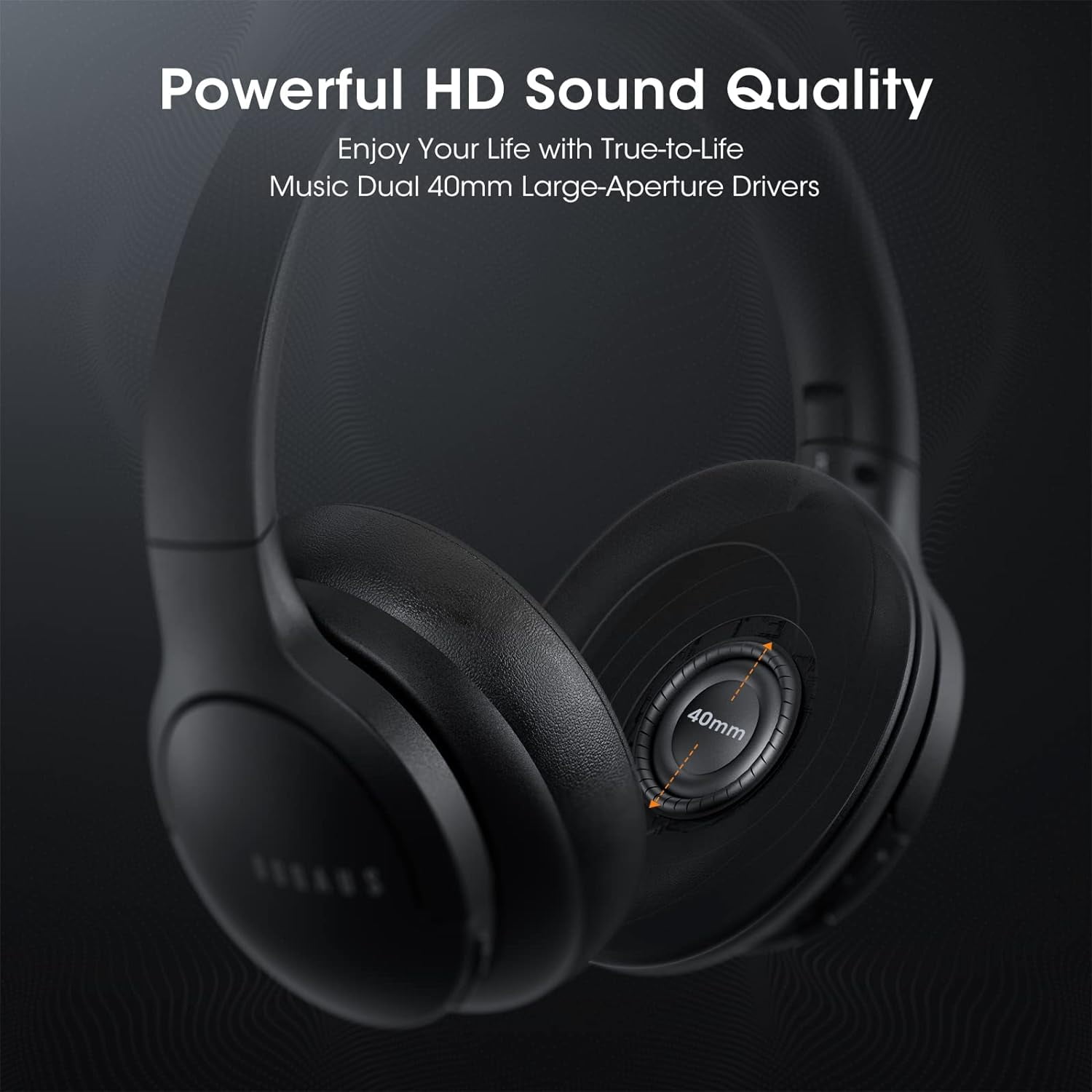 DOQAUS Bluetooth Headphones Wireless, 90H Playtime Bluetooth 5.3