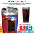thumbnail image 3 of Vaso Térmico de Acero Inoxidable E T EASYTAO 20oz/590ml Rojo, 3 of 3