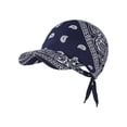 thumbnail image 2 of CSStudio Unisex Paisley Print Bandana Headscarf with Brim, Outdoor Sun Visor Hat, Hop Adjustable Lightweight Summer Head Wrap Cap, 2 of 9