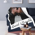 thumbnail image 4 of Blankets For Couples Gifts Custom Picture Throw Blanket Personalized Photo, 4 of 8