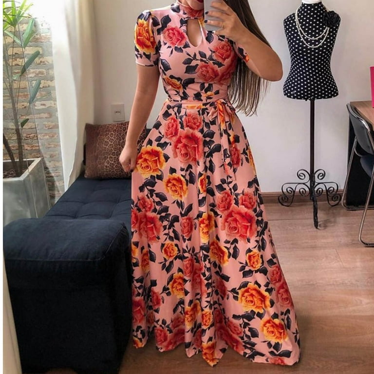 Hawaiian dresses for women cocktail best sale and party